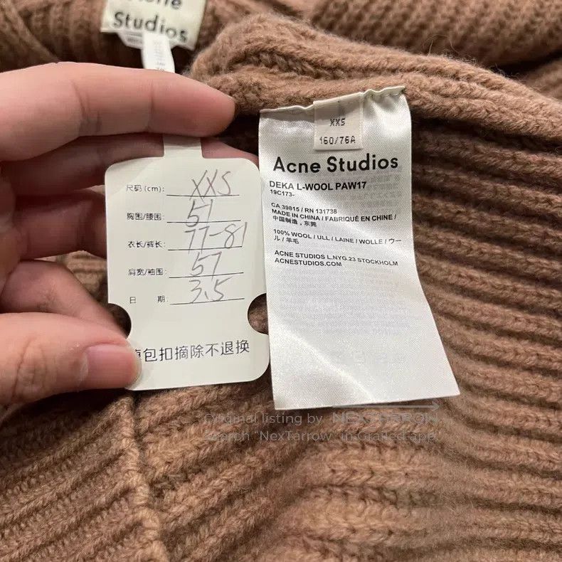 Acne Studios Acne Studios Brown Long Cardigan with Thick Hemp Thread Size XXS / US 00 / IT 34 - 5 Thumbnail