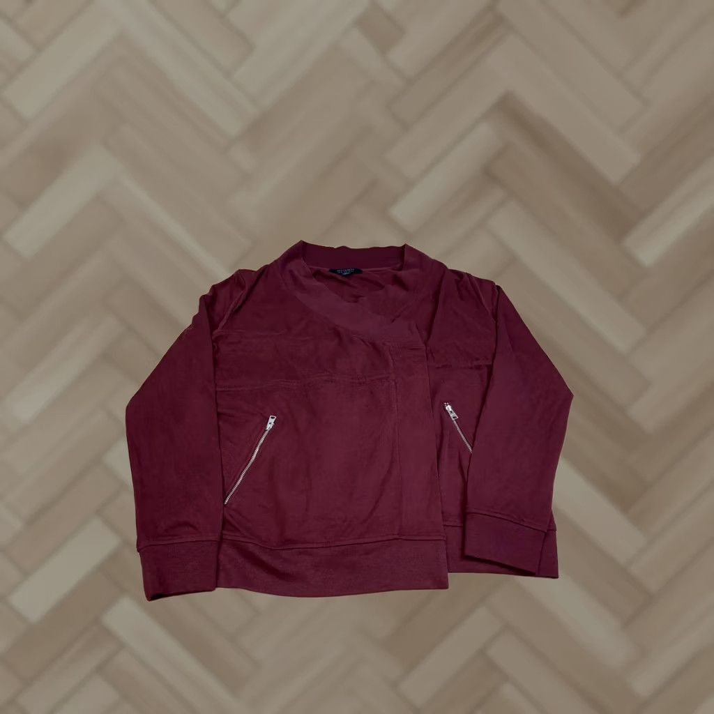 Allsaints VINTAGE AllSaints Gina Drape Jacket Women US 6 UK 10 EU 28 Red Casual 12921 Size M / US 6-8 / IT 42-44 - 1 Thumbnail