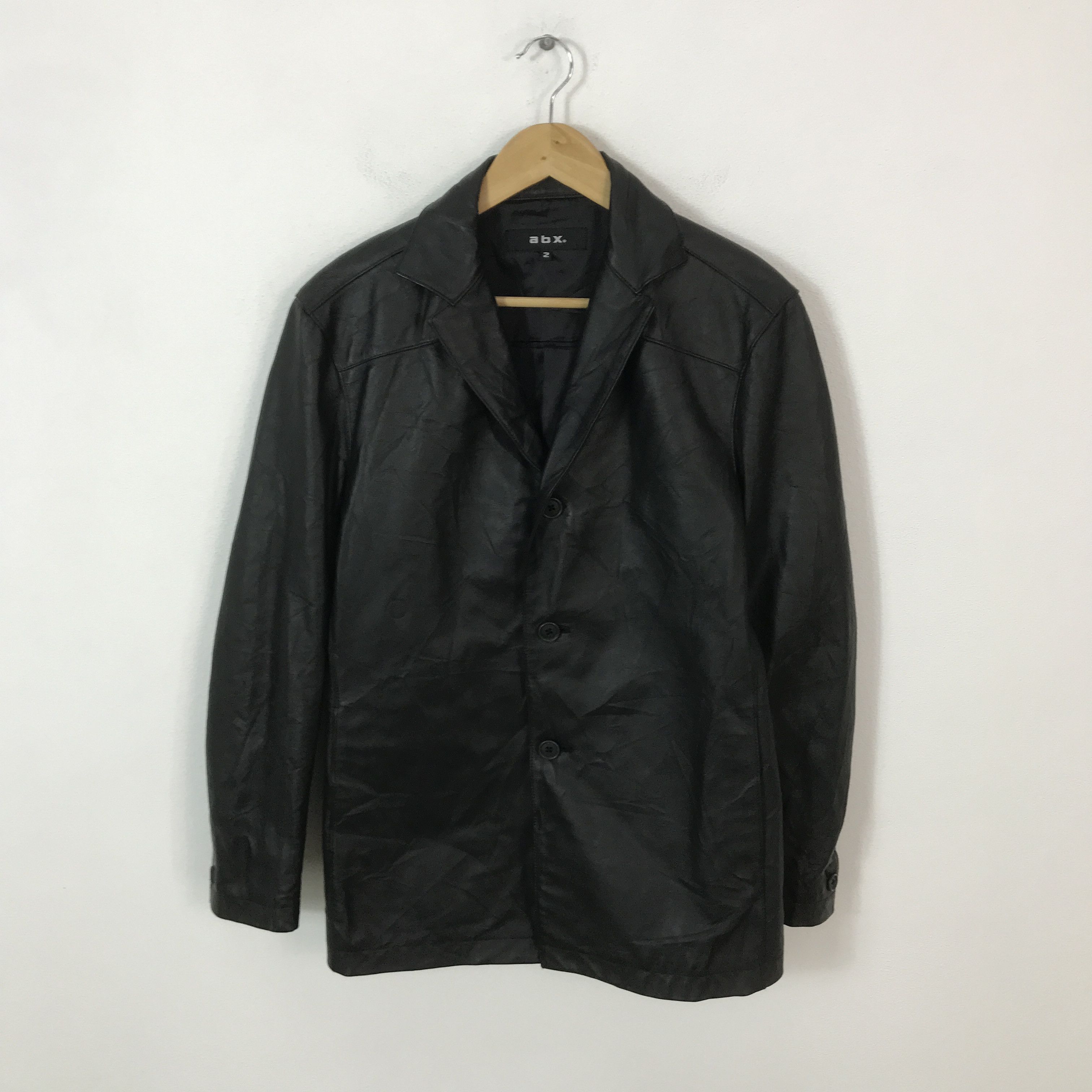 Japanese Brand Japan Gothic abx leather Blazer jacket K65B5 Size US M / EU 48-50 / 2 - 1 Thumbnail