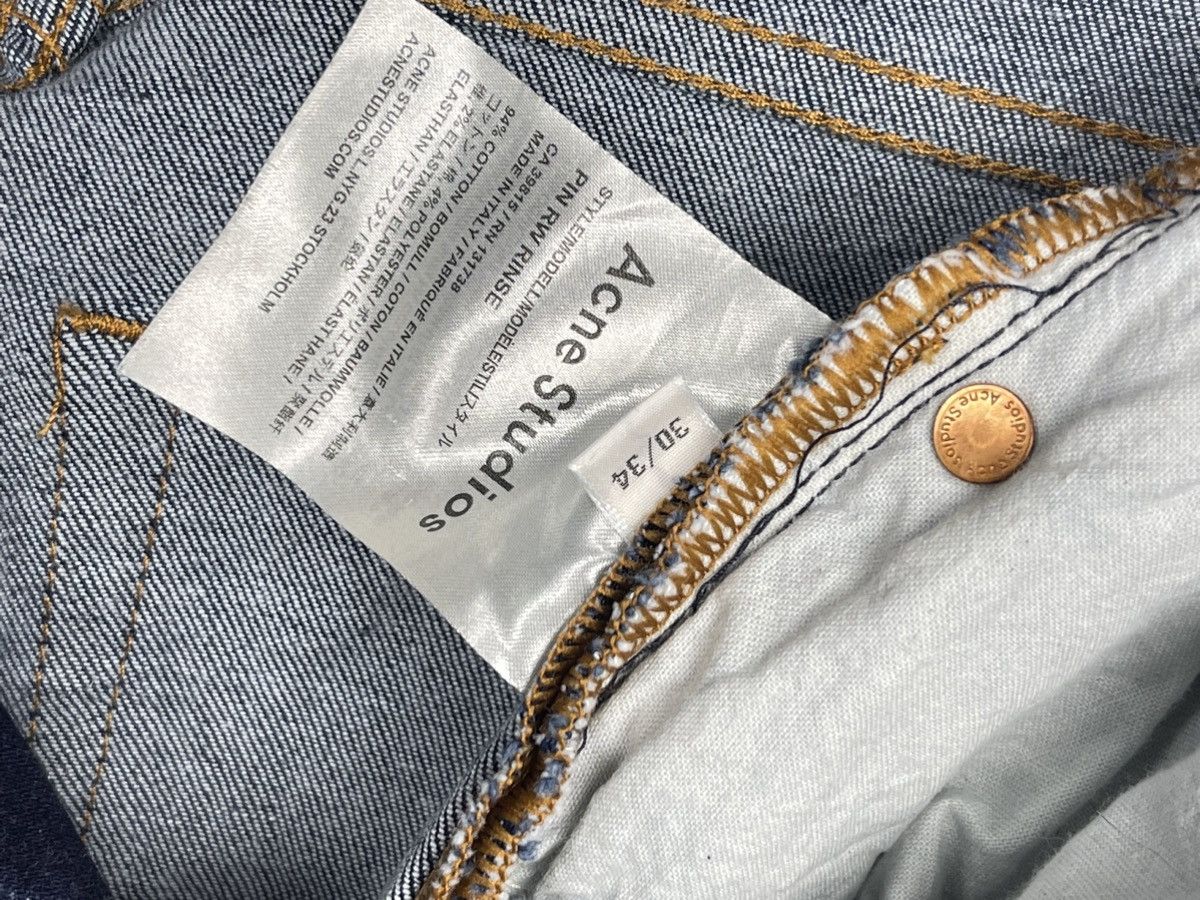 Acne Studios Acne Studios Pin RW Rinse Blue Slim Fit WMNS Jeans Size W30 Size 30" / US 8 / IT 44 - 13 Thumbnail