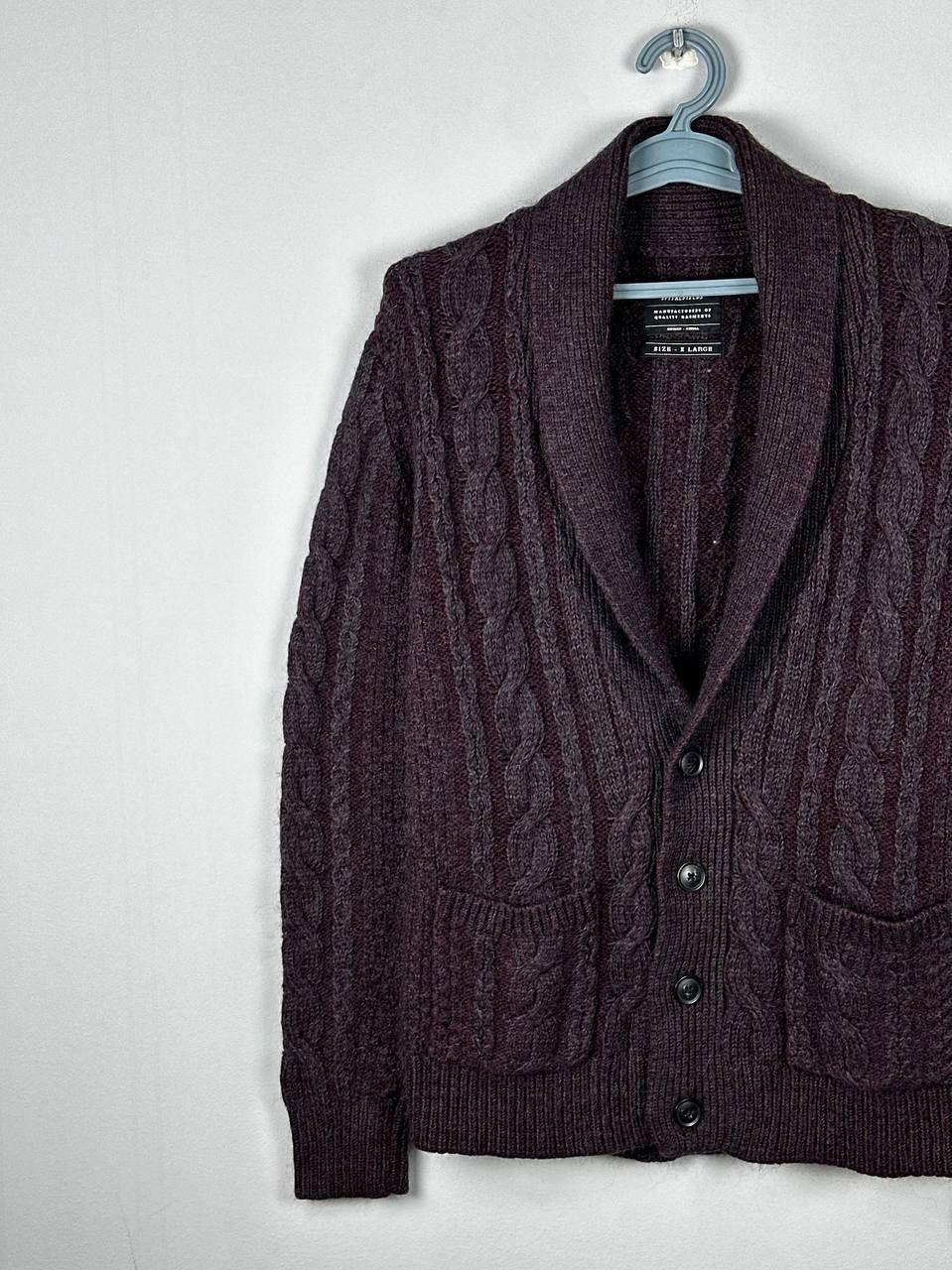 Allsaints Vintage Allsaints Spitalfields Wool Heavyweight Cardigan Size US XL / EU 56 / 4 - 2 Thumbnail