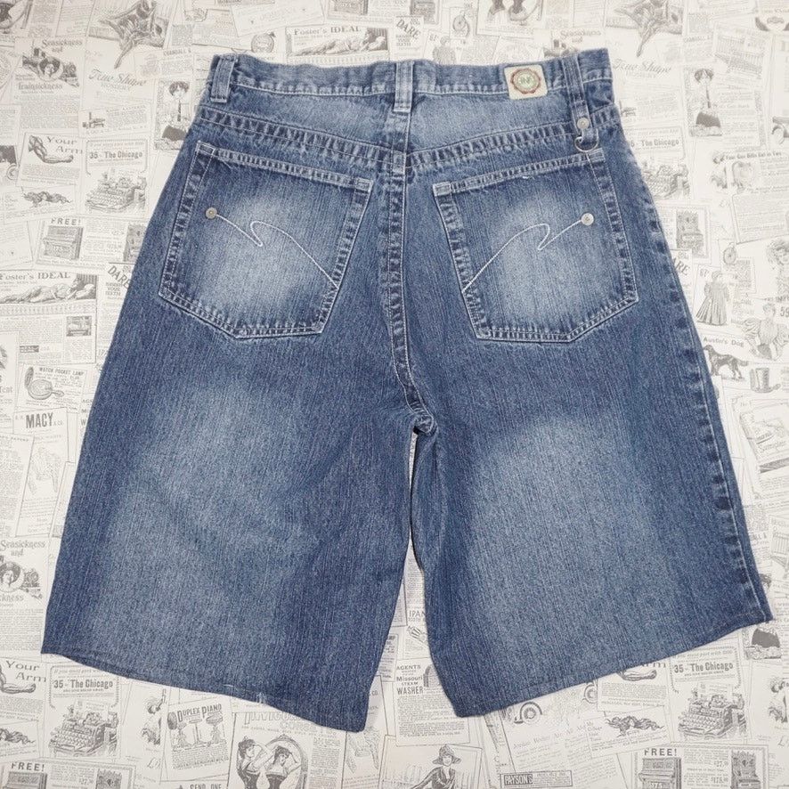 Vintage 34 - Vintage / Y2K baggy wide leg faded 2000s hip hop jorts3 Size US 34 / EU 50 - 1 Thumbnail