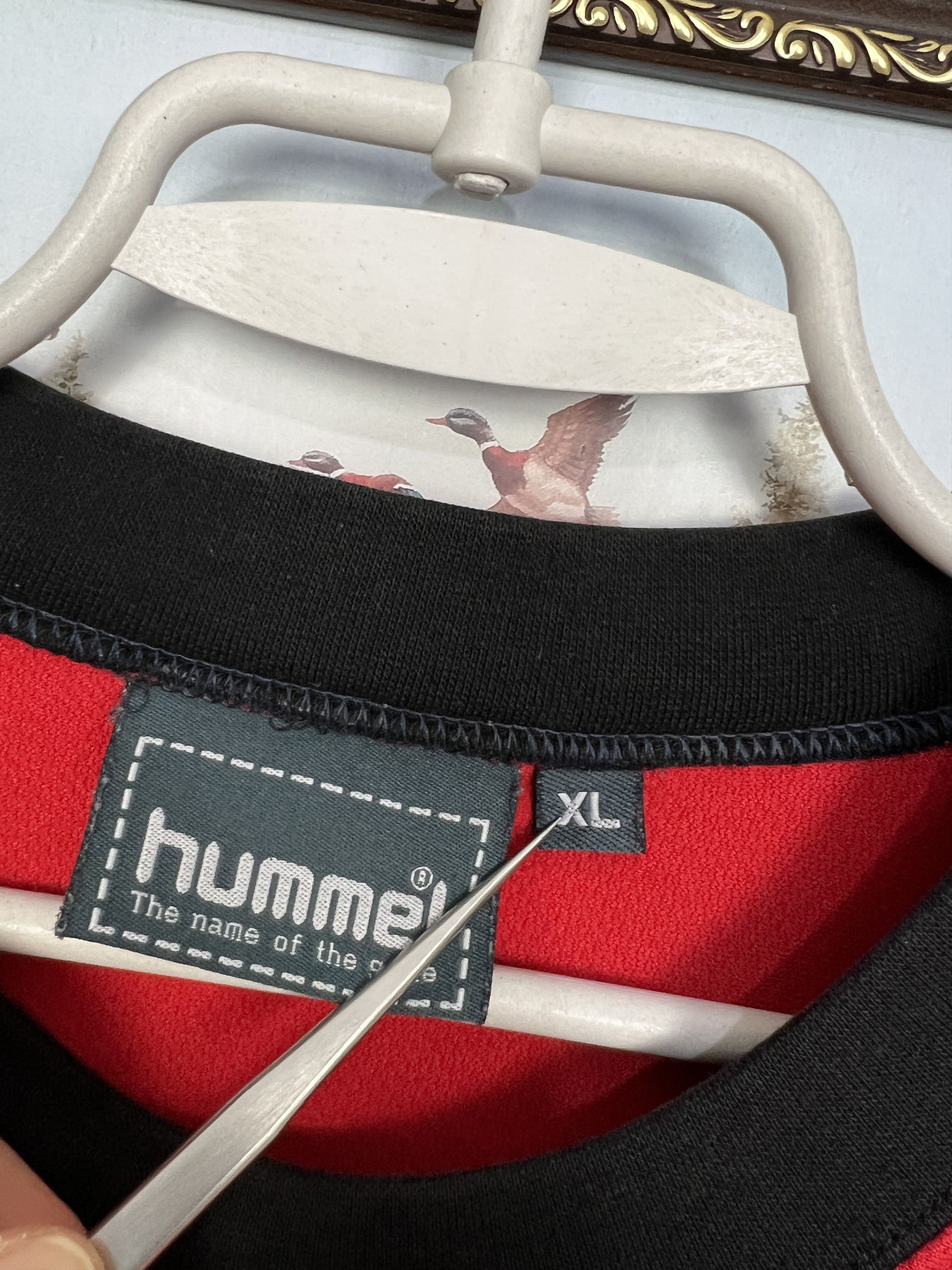 Hummel Denmark Football Sweatshirt Soccer Crewneck Player Issue Size US XL / EU 56 / 4 - 8 Thumbnail