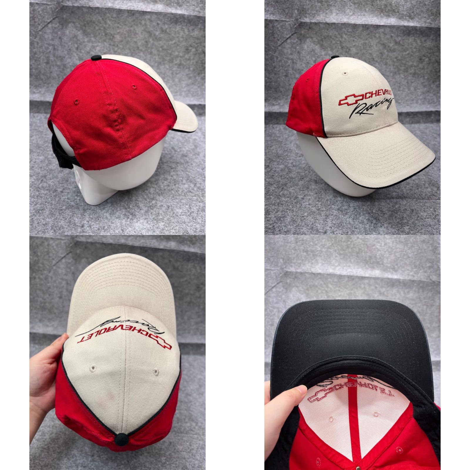 Drew Drew Pearson Chevrolet Racing Hat Cap Adjustable One Size White Cotton Men Baseball Cap Size ONE SIZE - 8 Thumbnail