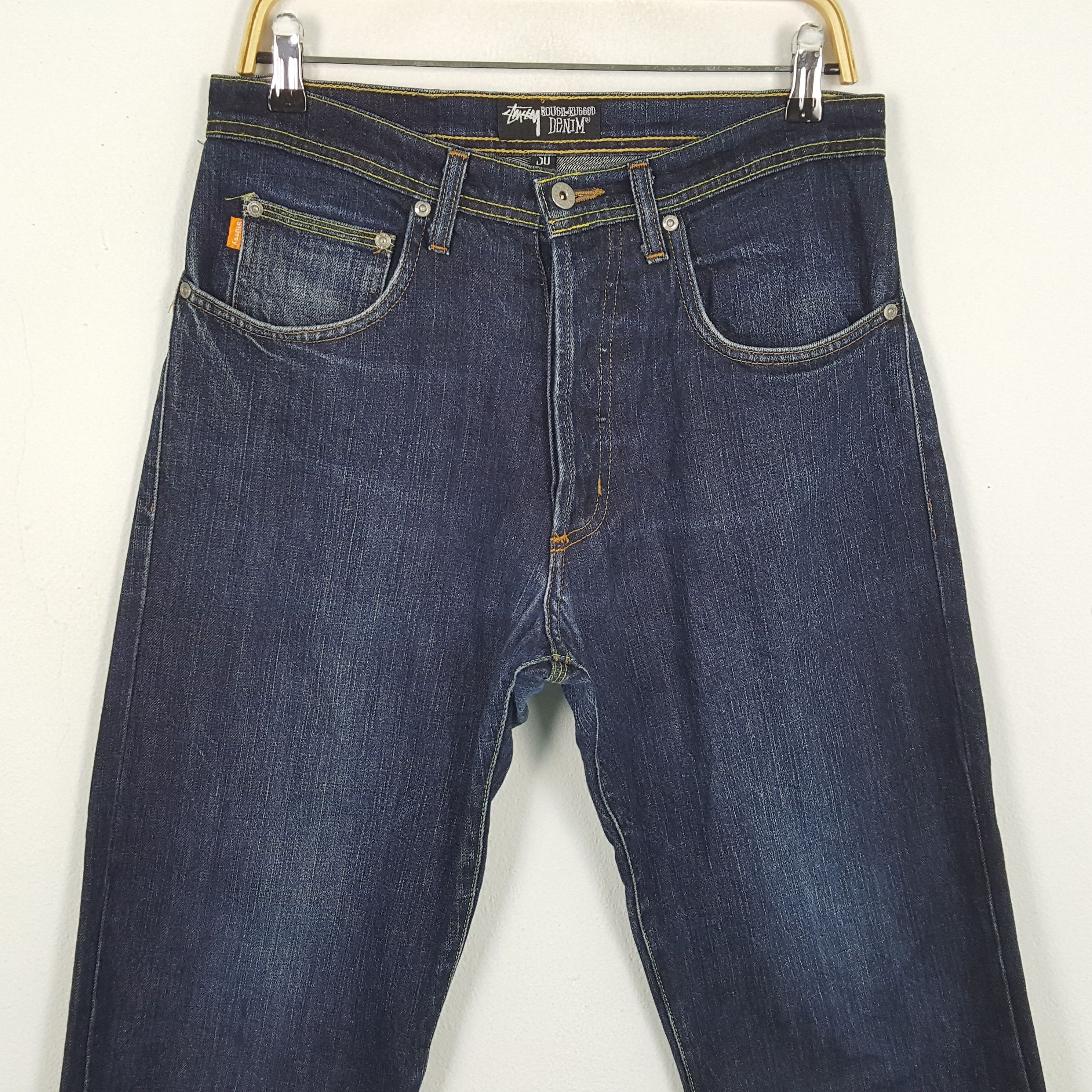 Stussy × Vintage Vintage STUSSY Streetwear Skateboard Logo Style Jeans Size US 32 / EU 48 - 5 Thumbnail
