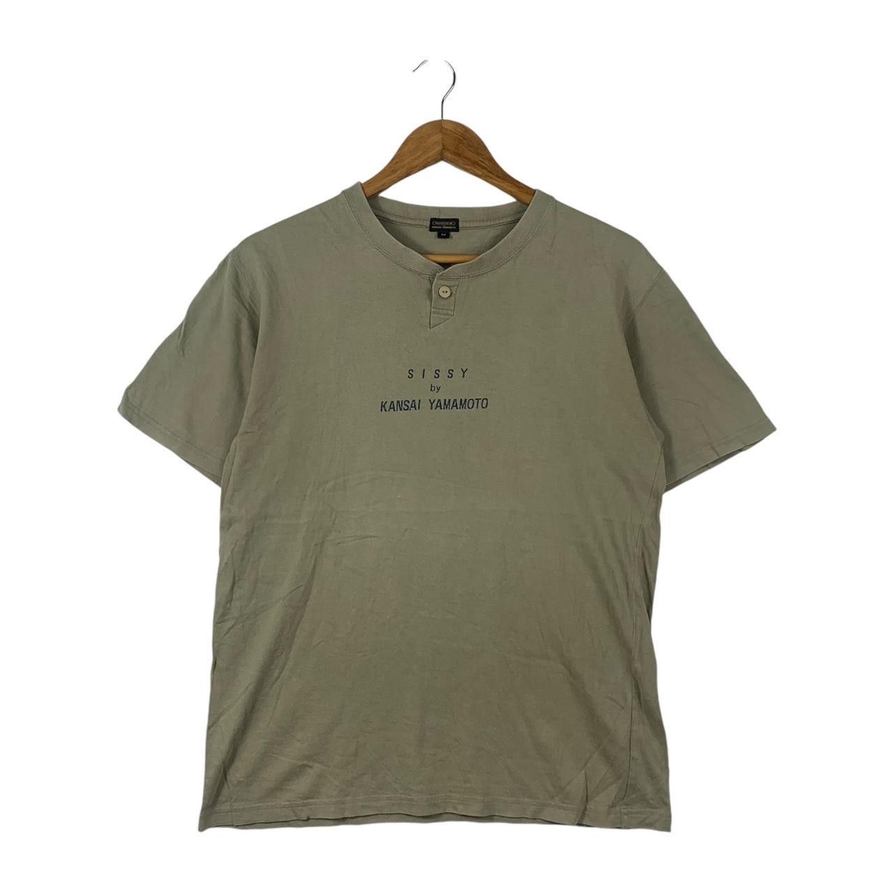 Kansai Yamamoto Vintage KANSAI YAMAMOTO SISSY Collection Henley Tee Shirt Size US M / EU 48-50 / 2 - 1 Thumbnail