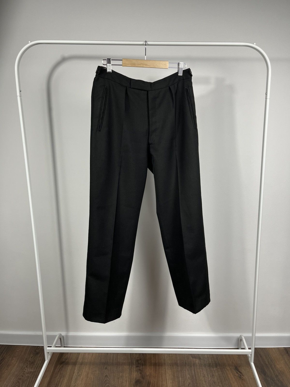 Other Vintage Black Tailored Pants Classic High Waist Trousers Size US 30 / EU 46 - 1 Thumbnail