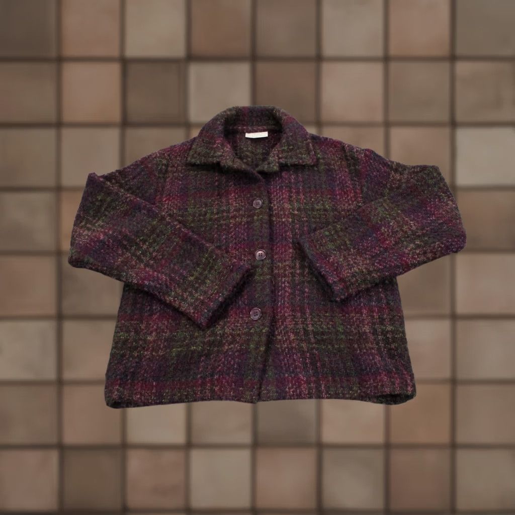 Vintage VINTAGE Weave Of The Irish Jacket Womens S Wool Blend Plaid Coat Size S / US 4 / IT 40 - 1 Thumbnail