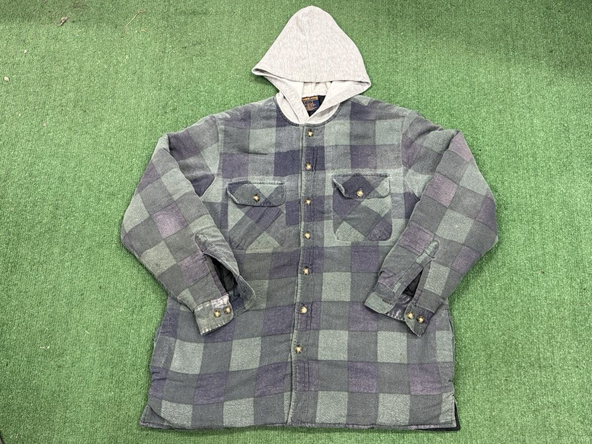 Vintage Vintage Woodland Quilted Lined Hooded Flannel Jacket Size US L / EU 52-54 / 3 - 1 Thumbnail