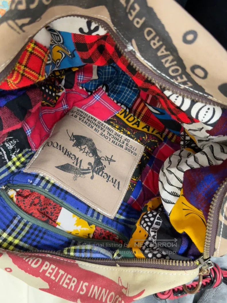 Vivienne Westwood Vivienne Westwood size os Kenya series handmade tote bag, s Size ONE SIZE - 3 Thumbnail