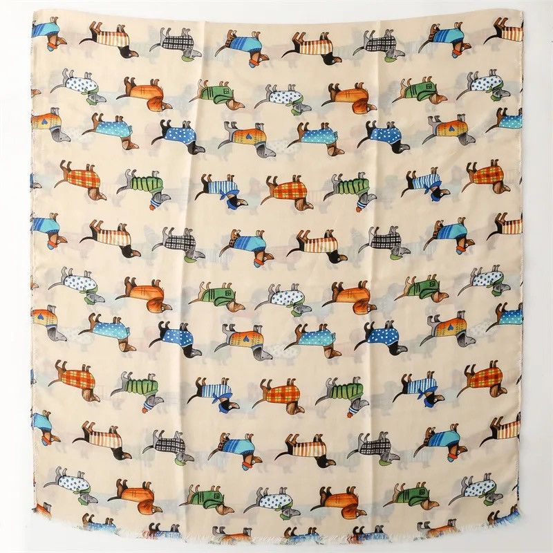 Japanese Brand × Vintage Warm Cotton Animal Women Scarf Size ONE SIZE - 2 Thumbnail