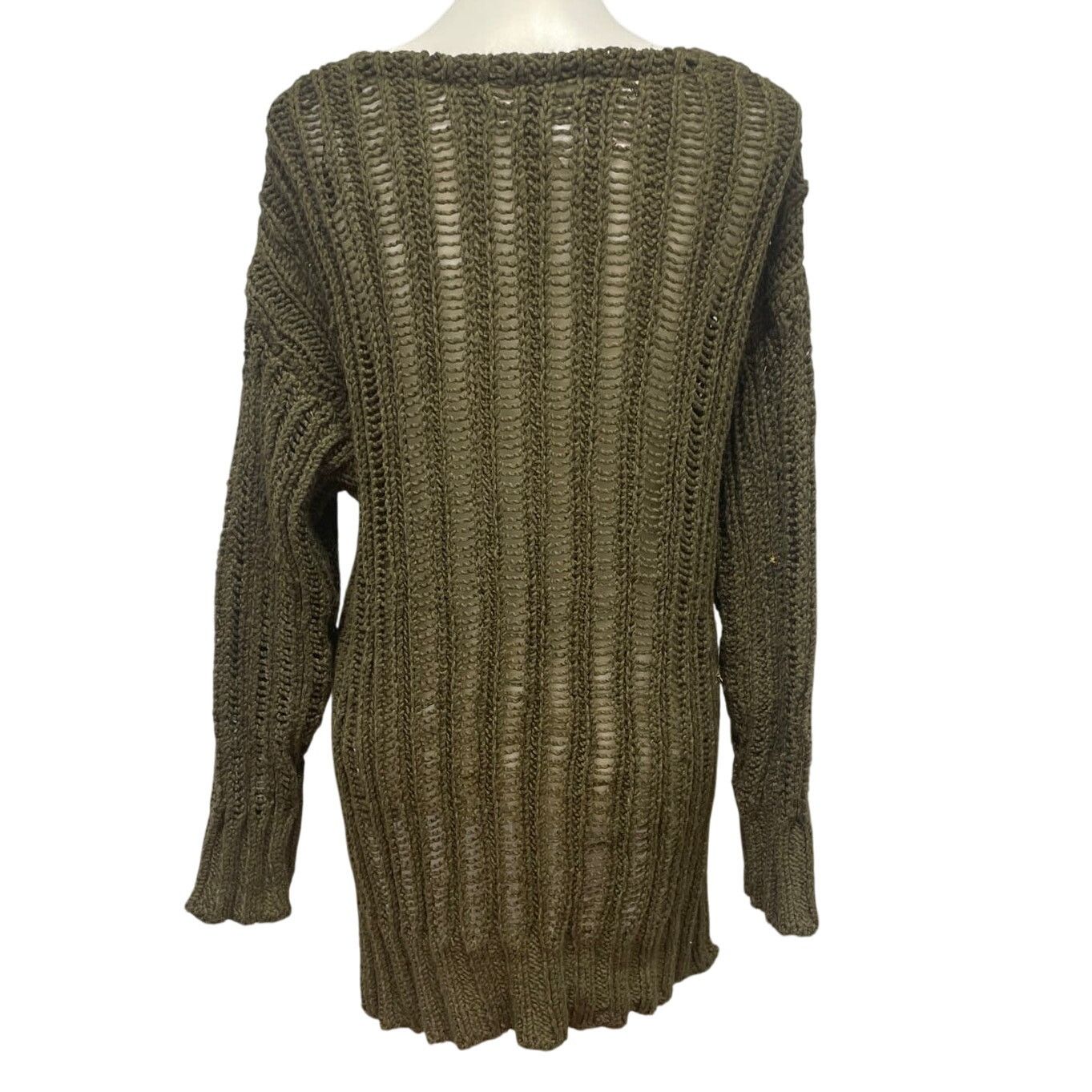 Forever 21 New Forever 21 Womens Large Deep V Neck Pullover Sweater Size L / US 10 / IT 46 - 3 Thumbnail