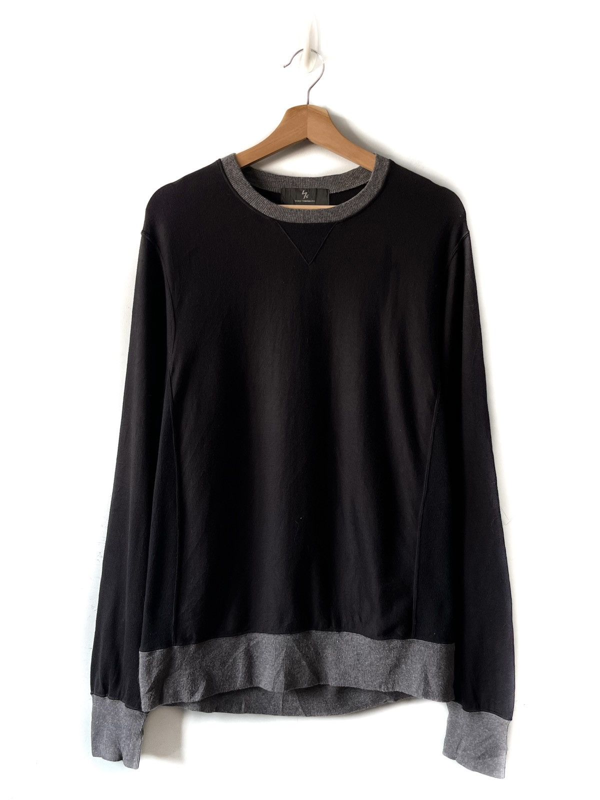 image of Y’S Yohji Yamamoto Long Sleeve Shirt in Black, Men's (Size Medium)