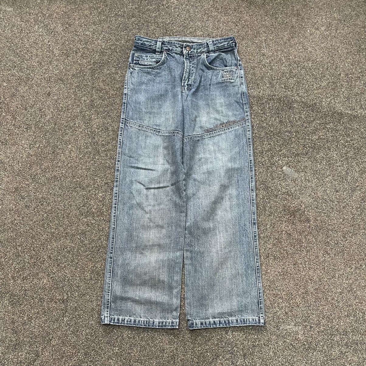 Vintage Vintage Y2K Baggy Wide Leg Faded Jeans Skater Streetwear Size 32" / US 10 / IT 46 - 1 Thumbnail