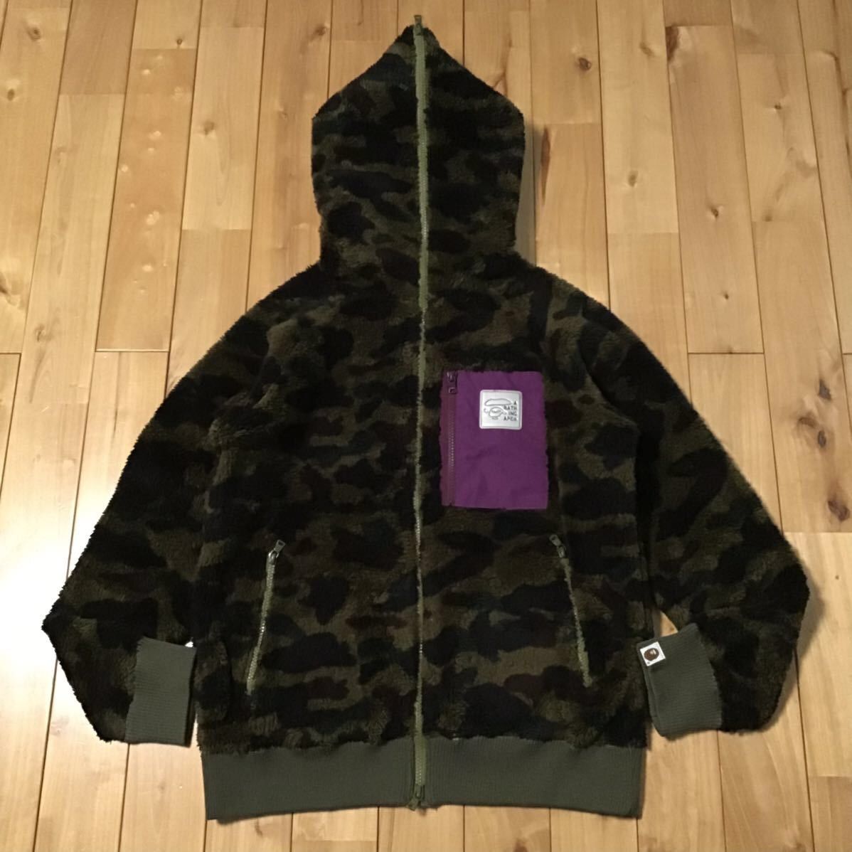BAPE Boa full zip hoodie 1st camo green a bathing ape
