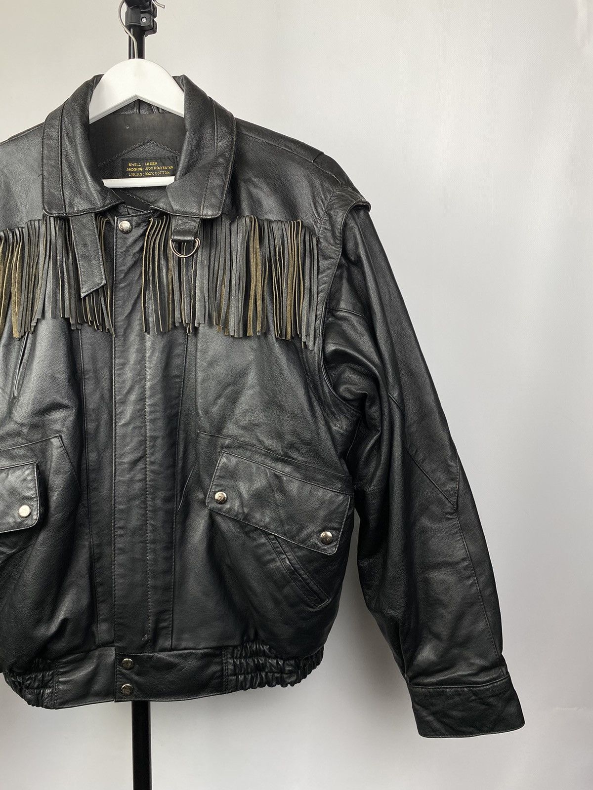 Indian Motorcycle × Vintage Crazy 90s vintage leather Racing skyjacket jacket Size US S / EU 44-46 / 1 - 4 Thumbnail