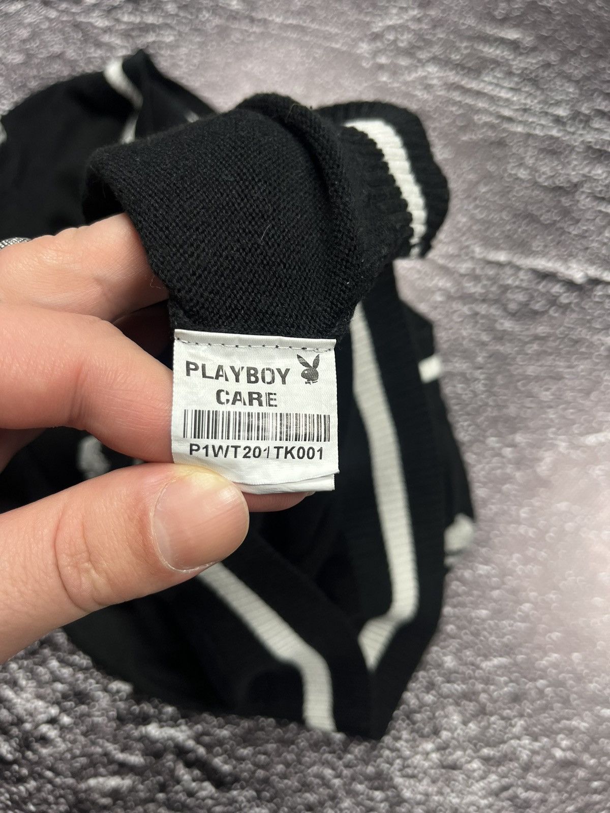 Playboy Vintage Playboy Care Y2K Sweater Big Logo Black Size S / US 4 / IT 40 - 6 Thumbnail