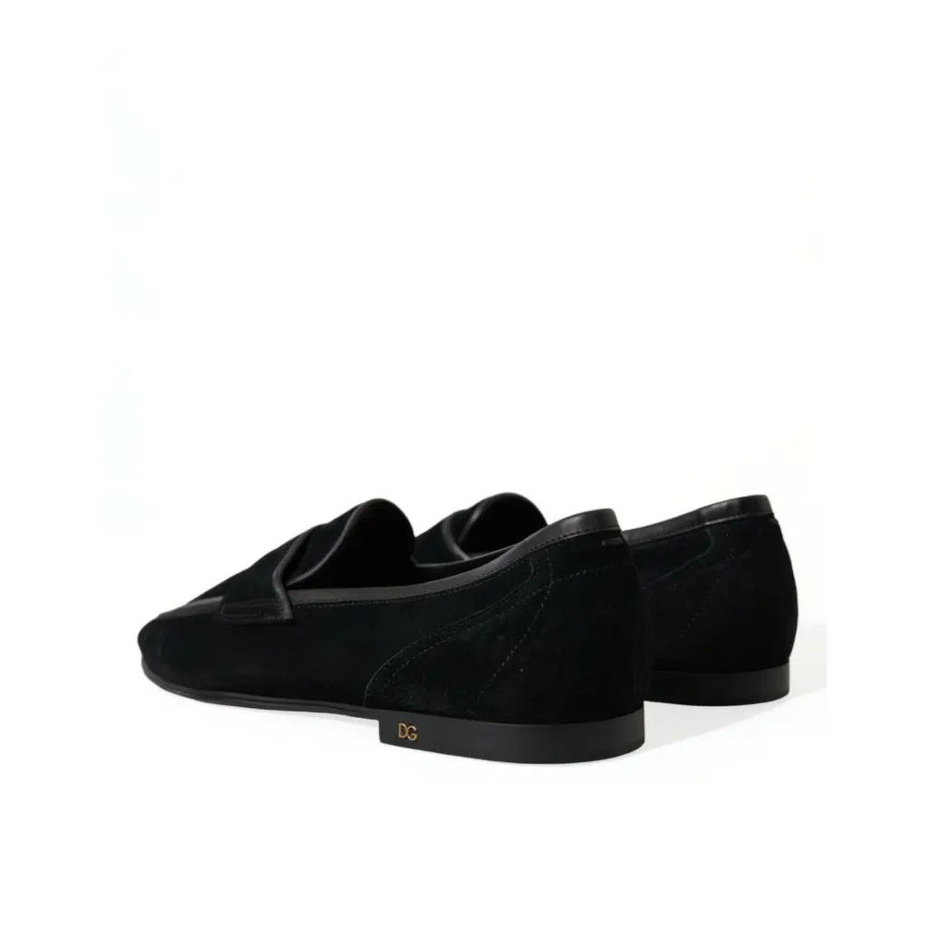 Dolce & Gabbana o1y0125 Velvet Loafers in Black Size US 6 / EU 39 - 6 Thumbnail