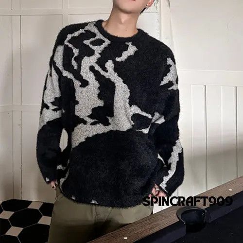 Other Graphic y2k Style Striped Knit Sweater Size US L / EU 52-54 / 3 - 1 Thumbnail