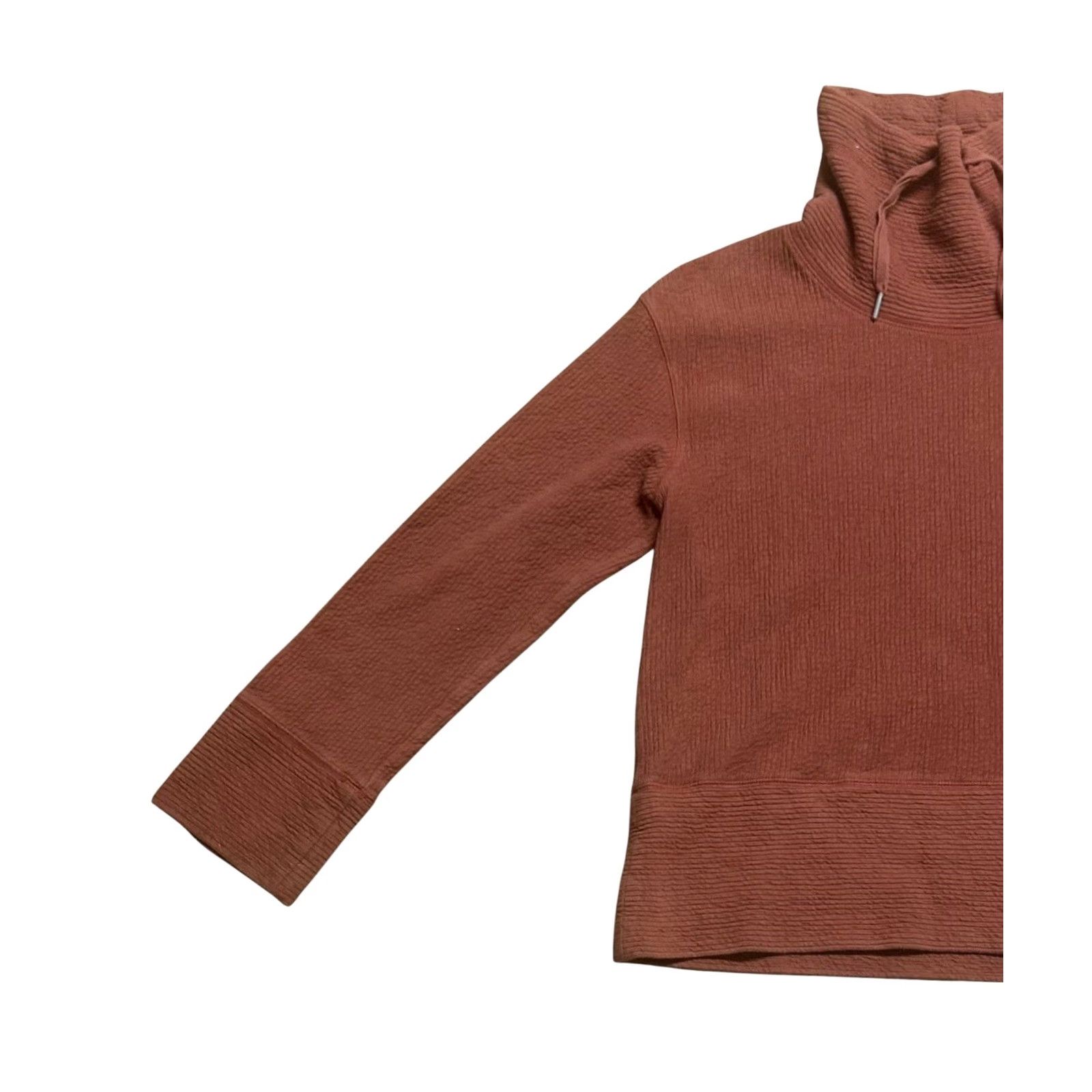 Orvis Orvis Cowl Neck Pullover Sweatshirt Long Sleeve Orange Pocket Women’s Small Sweatshirt, Orange, Pocket, ORVIS, Women, Small Size S / US 4 / IT 40 - 2 Thumbnail