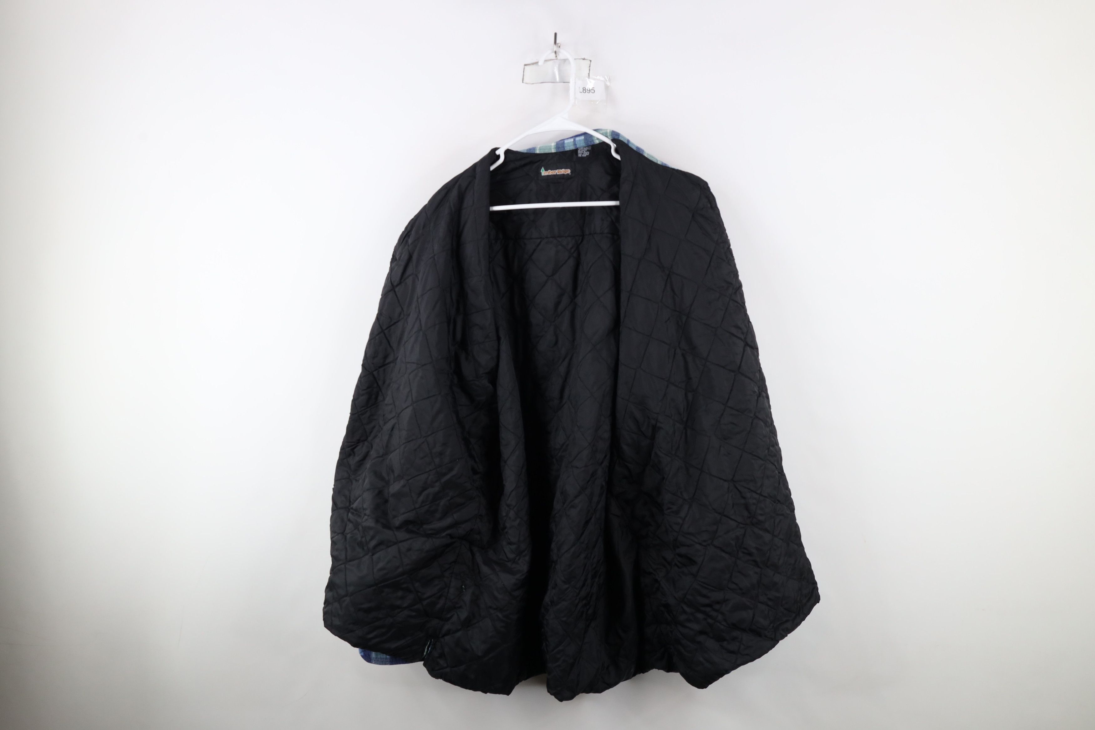 Vintage Vintage 90s Streetwear Flannel Quilted Button Shirt Jacket Size US XXL / EU 58 / 5 - 11 Thumbnail