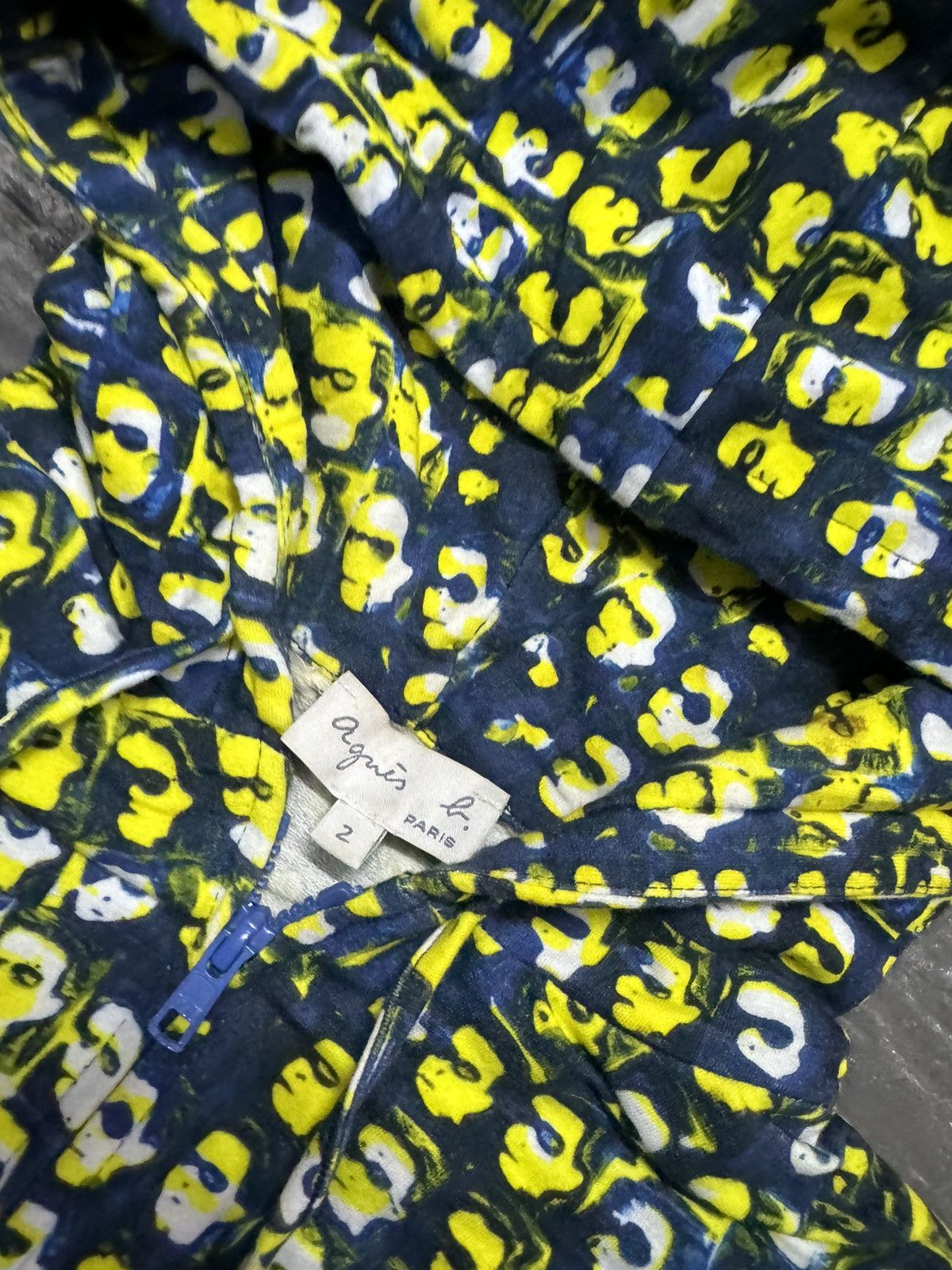 agnes b. AGNES B. FULL POP ART PRINT HOODED SWEATER Size M / US 6-8 / IT 42-44 - 2 Thumbnail
