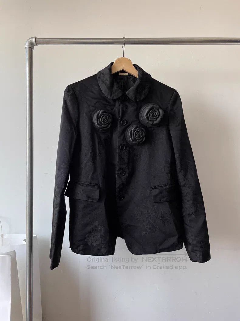 Comme des Garcons Comme Des Garcons Three-dimensional rose jacquard coat Size S / US 4 / IT 40 - 1 Thumbnail