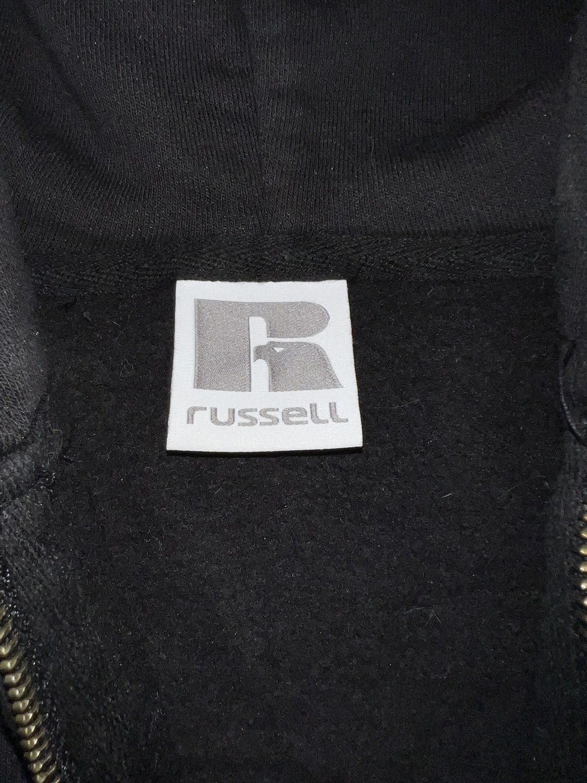 Russell Athletic × Vintage Vintage Russell Athletic Zip Up Hoodie Black Lowe Size US S / EU 44-46 / 1 - 9 Thumbnail
