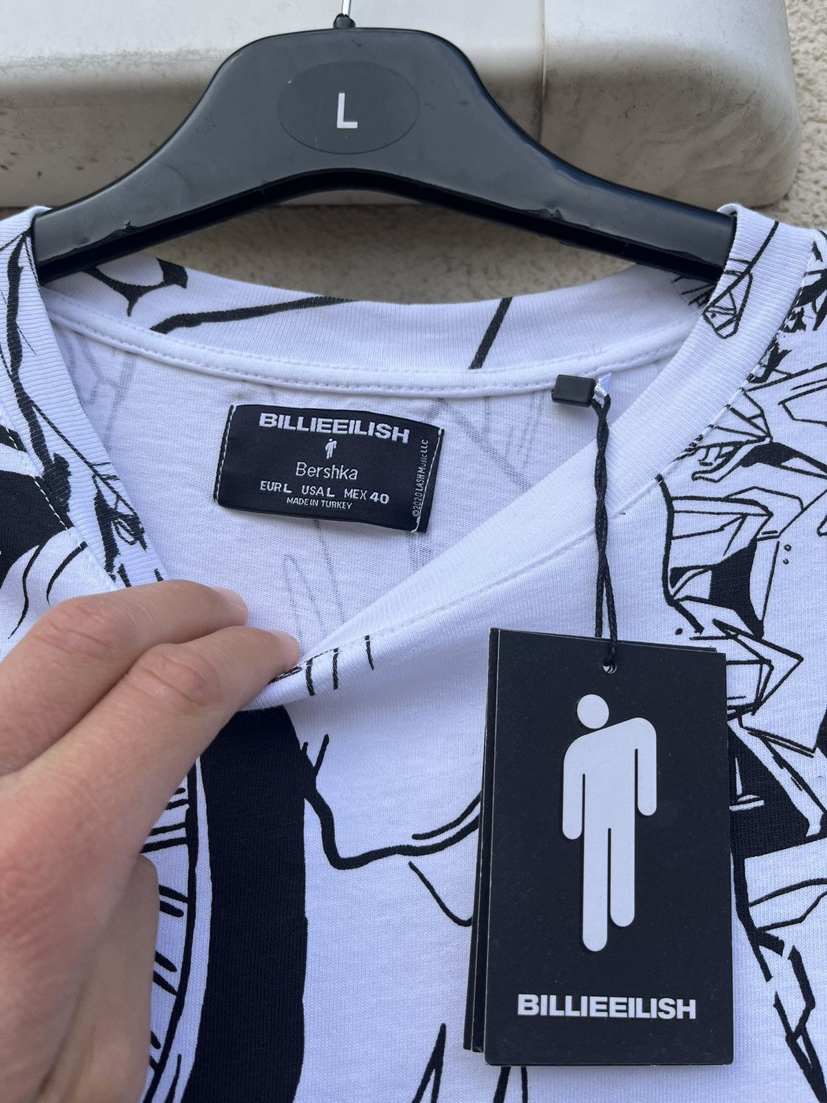 Billie Eilish Billie Eilish Bershka Anime Longsleeve Tee aop merch rare Size US L / EU 52-54 / 3 - 3 Thumbnail