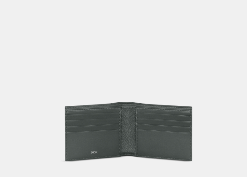 Dior o1w1db10426 2ADBH0 Size:OS / Saddle Bifold Wallet in Gray Size ONE SIZE - 3 Thumbnail