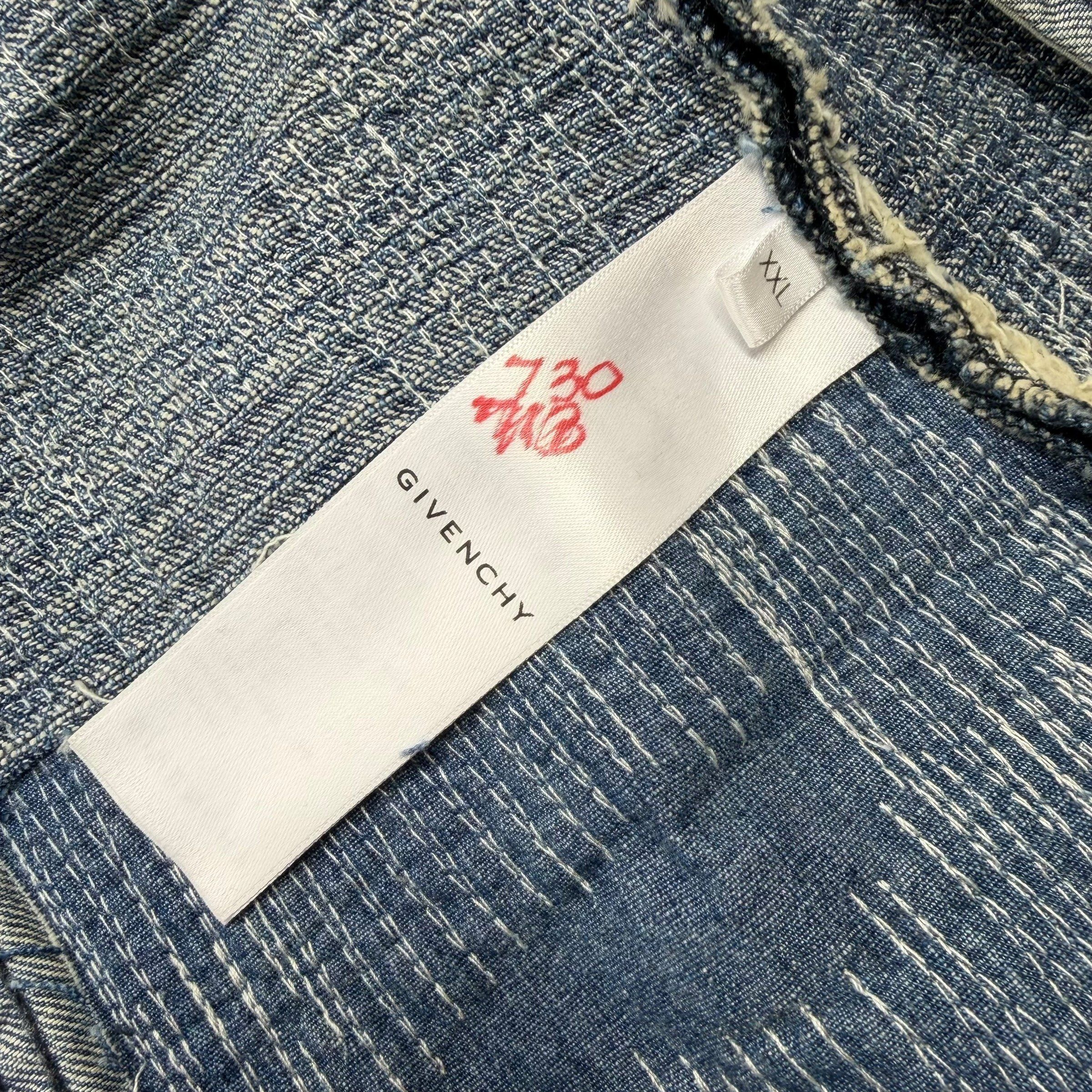 Givenchy Givenchy Blue Classic 4G Rivet Denim Jacket XXL Size US XXL / EU 58 / 5 - 7 Thumbnail