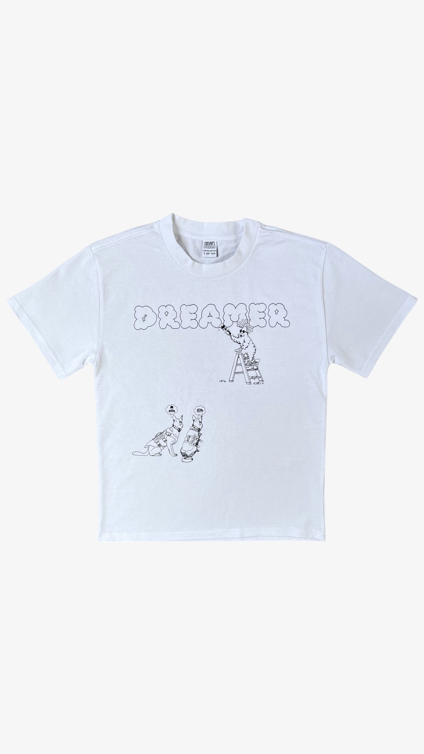 Vintage Retro Cartoon Graffiti Graphic Heavyweight Oversized T-Shirt Size US M / EU 48-50 / 2 - 3 Thumbnail