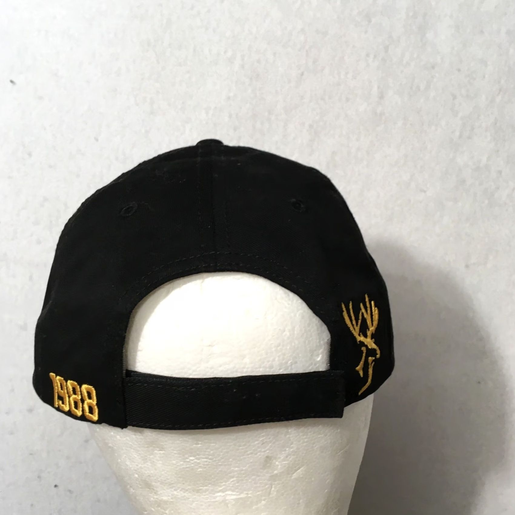 Vintage Mule Deer Foundation Hat Trucker Snapback strap back black embroidered Men Size ONE SIZE - 6 Thumbnail