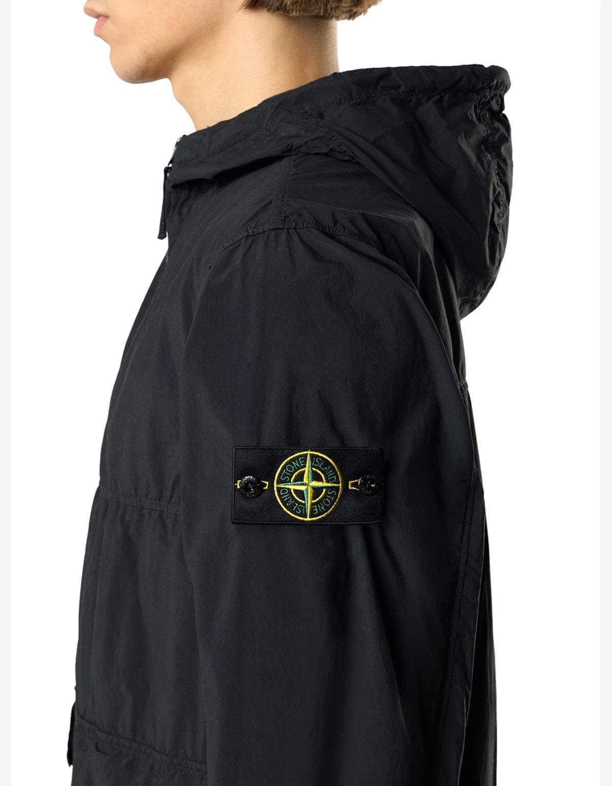 Stone Island Stone Island Black Nylon Smerigliato-TC Short Parka Size US L / EU 52-54 / 3 - 3 Thumbnail
