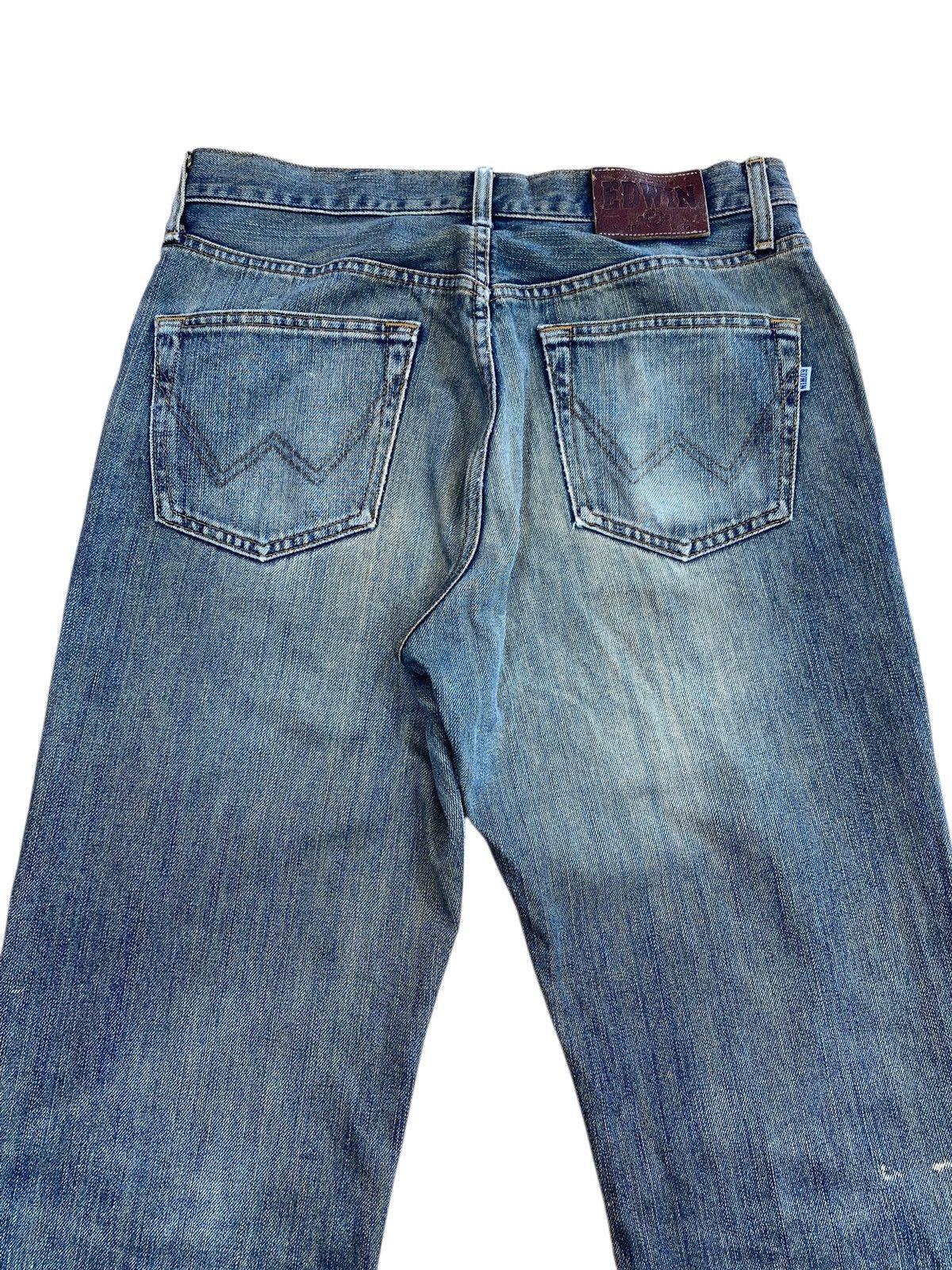 Edwin Edwin Brand Faded Wash Ripped Style Loose Jeans Size US 30 / EU 46 - 4 Thumbnail