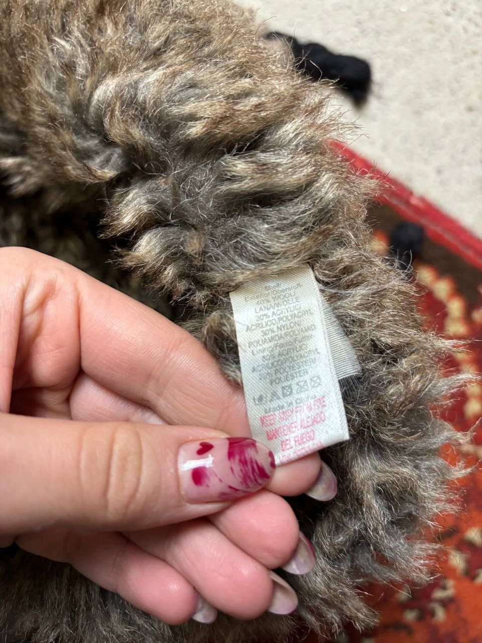 Hysteric Glamour × Vintage Vintage Y2K Japanese brand Ushanka Wool Knitted opium fur Size ONE SIZE - 8 Thumbnail