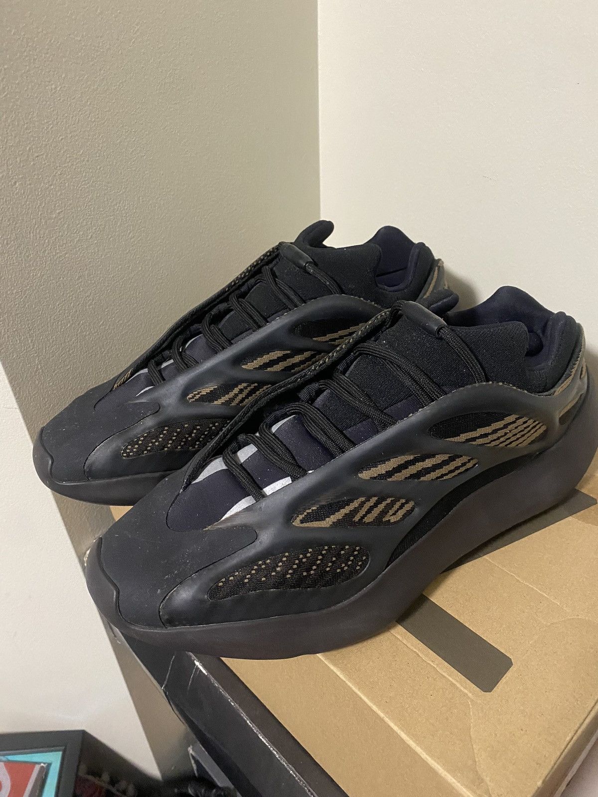 image of Yeezy Season Yeezy 700 V3 ‘Clay Brown’ Shoes in Black, Men's (Size 11)