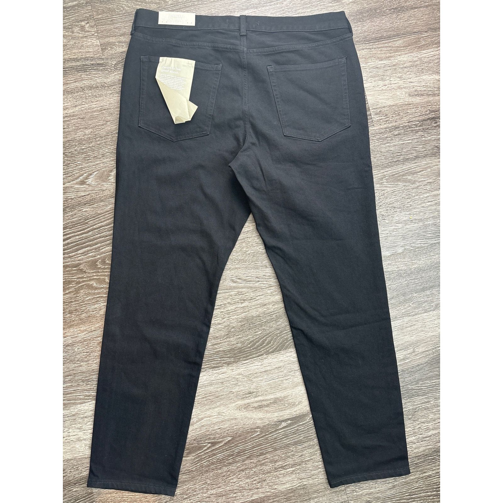 Everlane NWT Everlane The Athletic Stretch Organic Jean Black 38x32 Size 38" / US 16 / IT 52 - 7 Thumbnail
