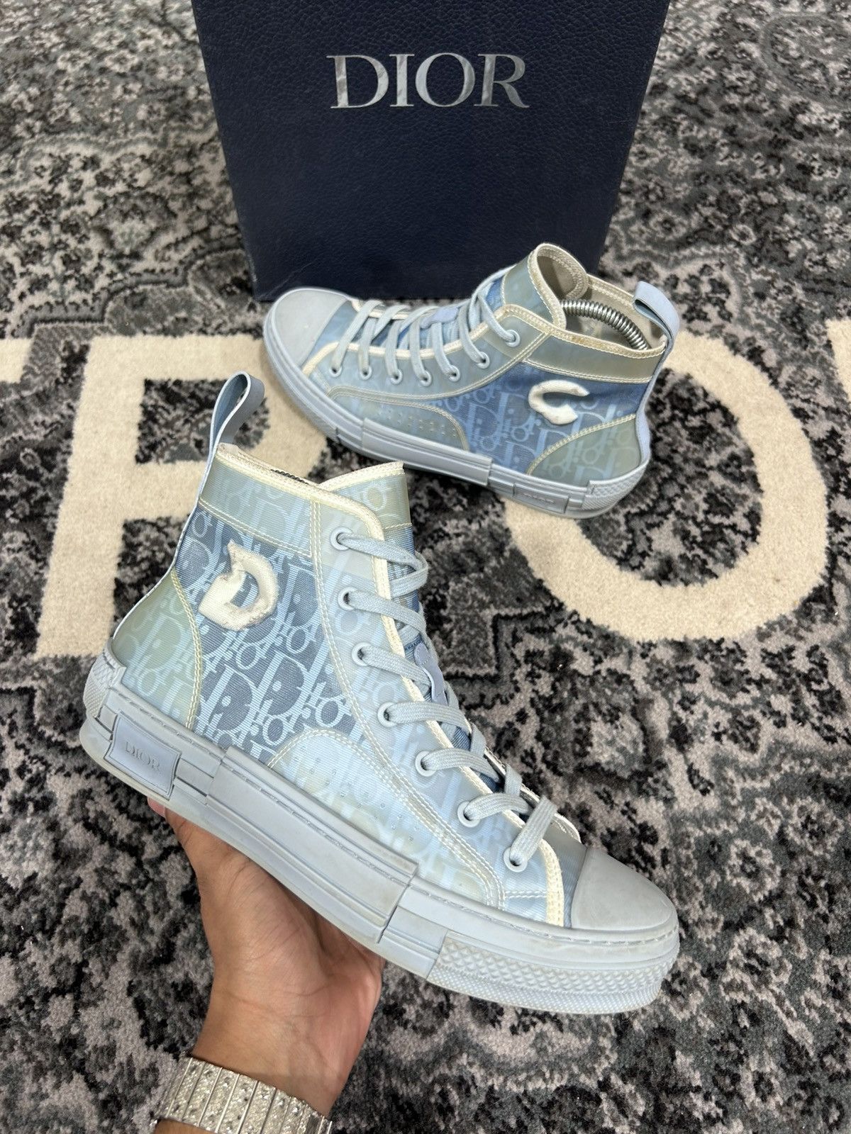 Dior Dior B23 High-Top Size 7US/40EU Size US 7 / EU 40 - 2 Thumbnail