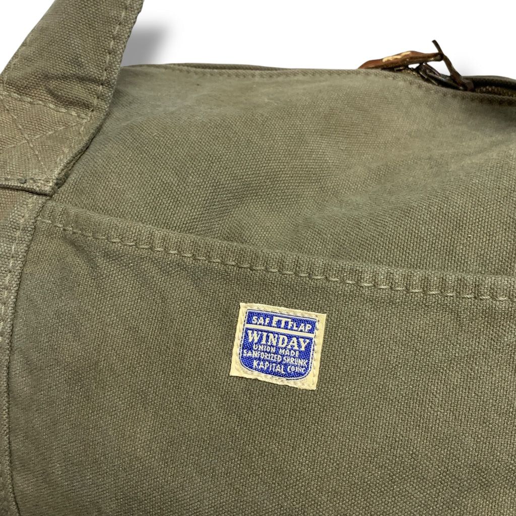 Kapital [OS] Winday Canvas Duffle Bag in Olive Size ONE SIZE - 11 Thumbnail