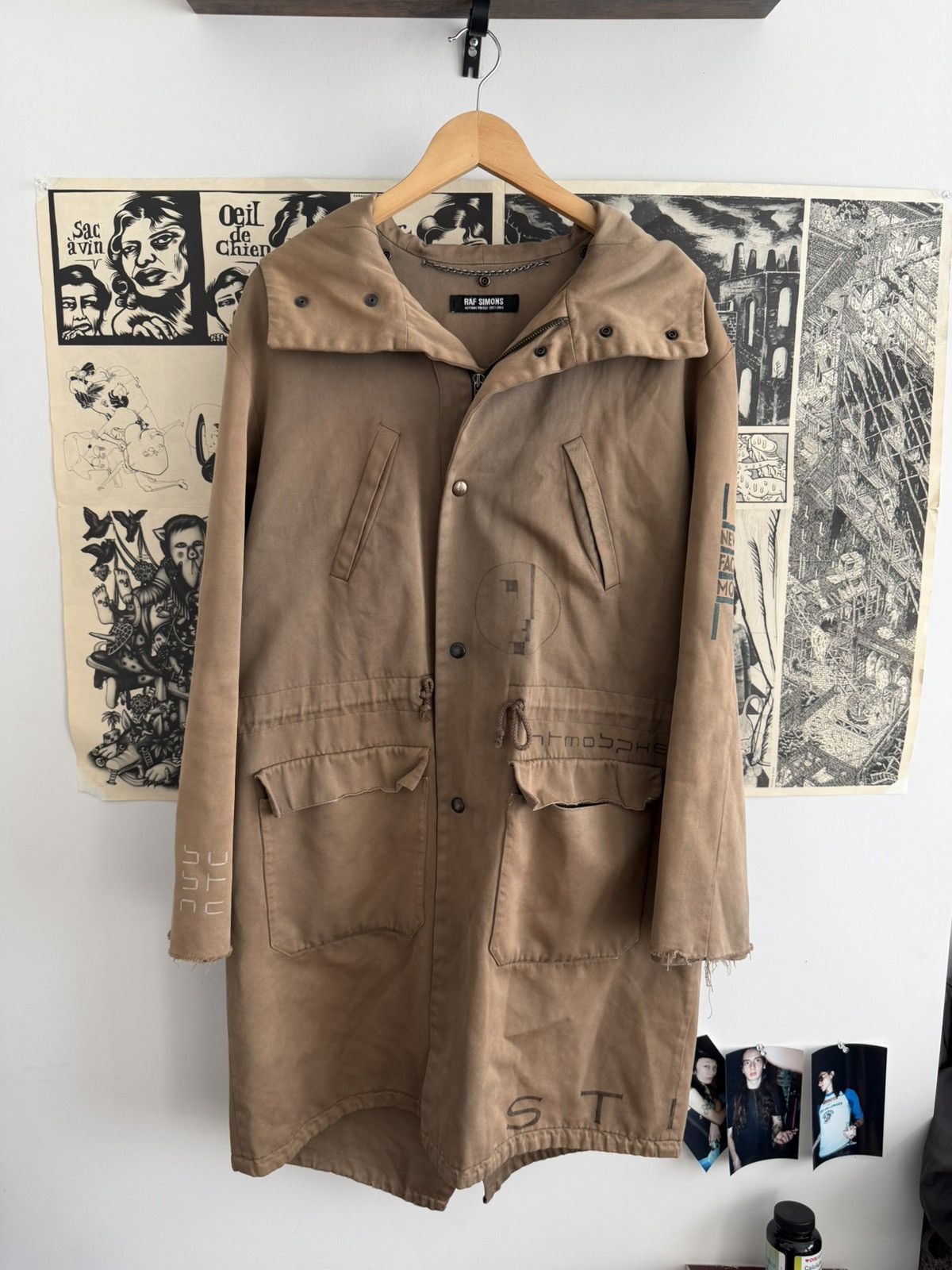 Raf Simons Raf Simons “Dazzle Ships” New Order Parka Size US M / EU 48-50 / 2 - 2 Thumbnail