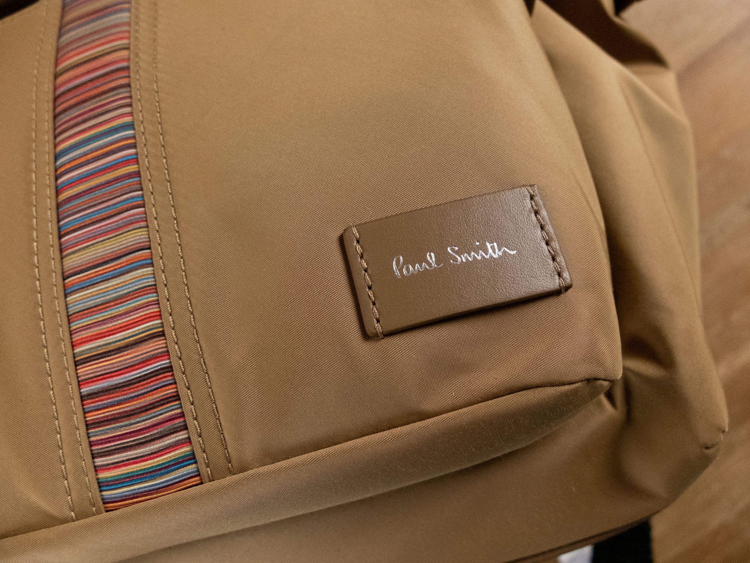 Paul Smith PAUL SMITH brown beige signature stripe nylon backpack bag Size ONE SIZE - 6 Thumbnail