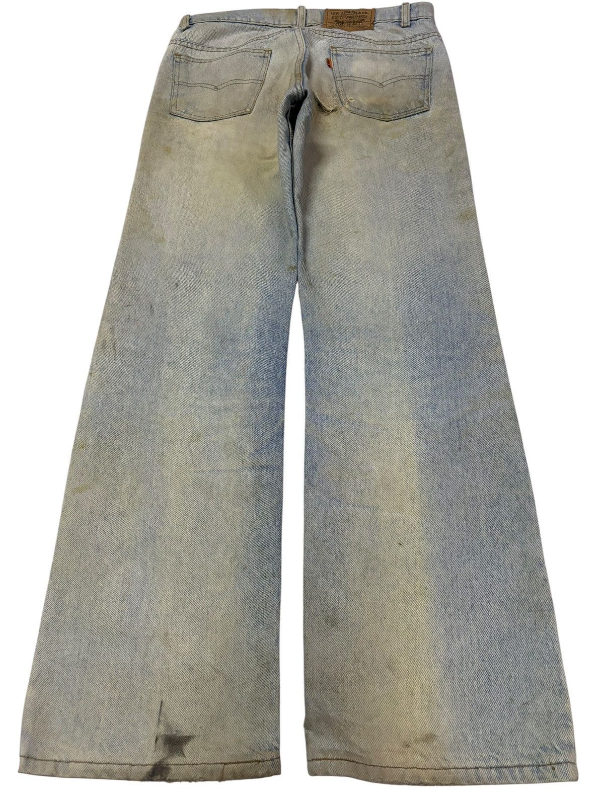 Levi's Vtg 80s Raw Levis 517 Orange Tag Distressed Jeans Size US 31 - 2 Thumbnail