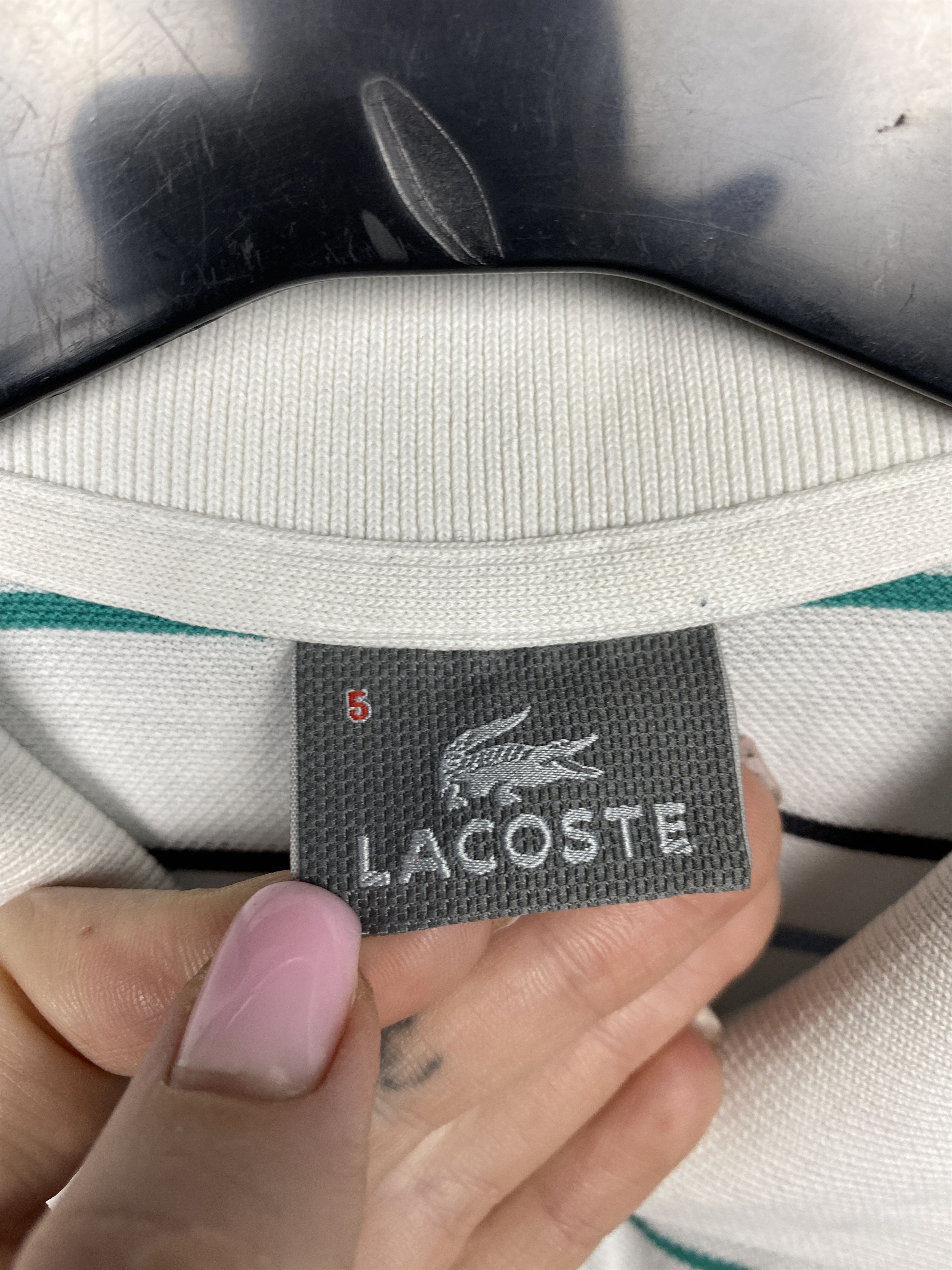 Lacoste × Vintage Lacoste Vintage Mens Striped Polo Shirt Size L Size US L / EU 52-54 / 3 - 4 Thumbnail