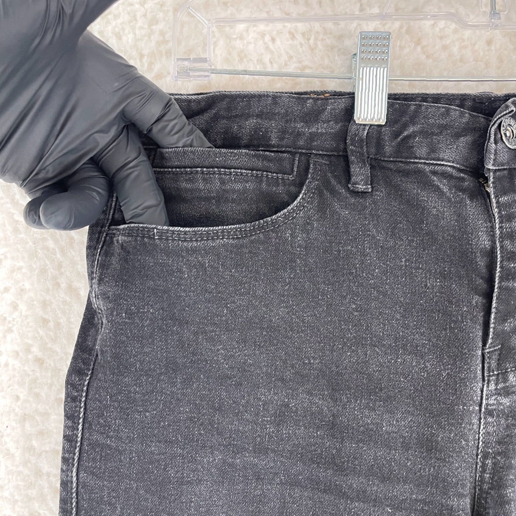 Madewell Madewell Jeans Womens Size 30 Black Denim Skinny Leg Mid-Rise Casual Stretch Size 30" / US 8 / IT 44 - 4 Thumbnail