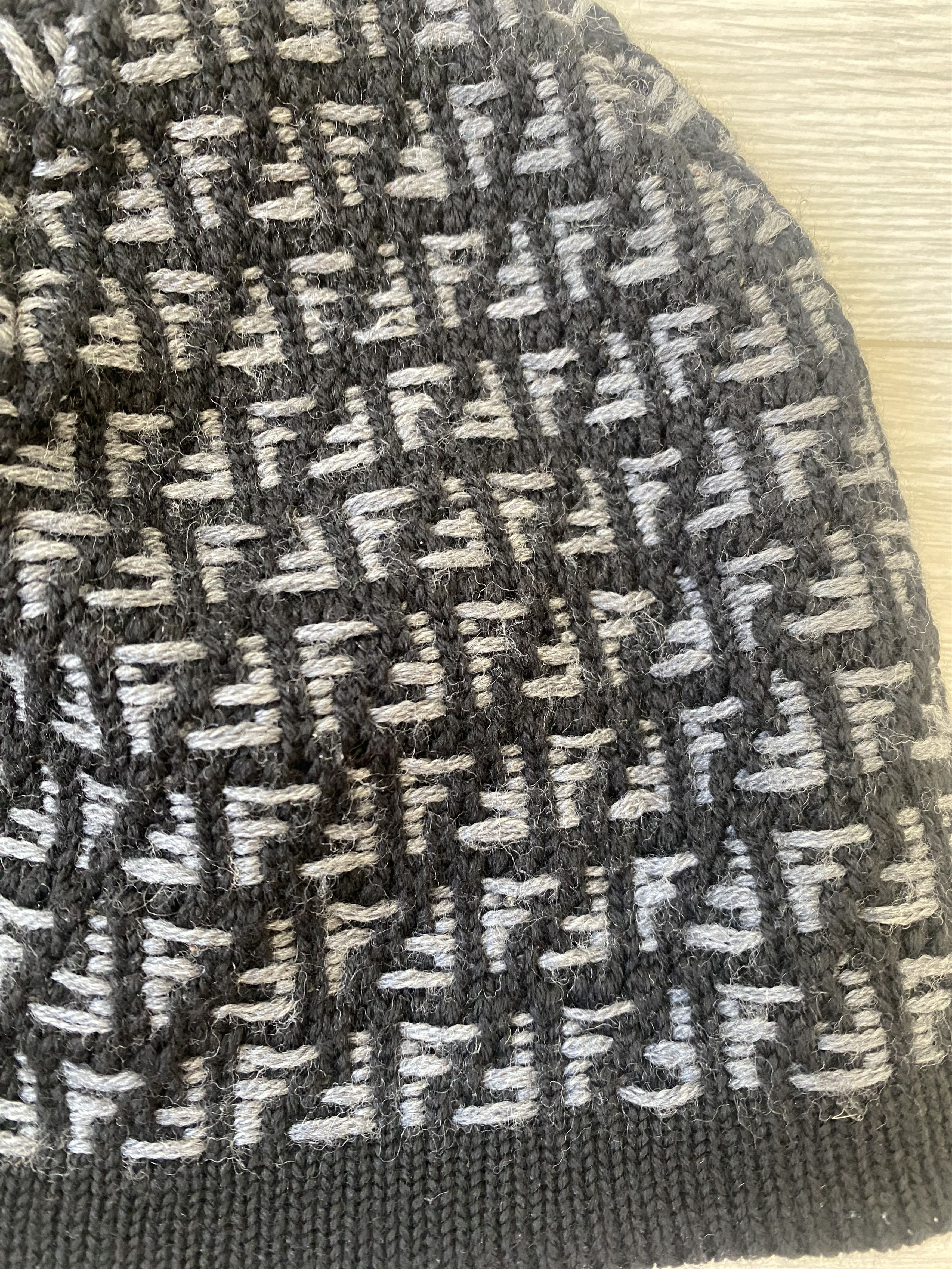 Fendi Fendi Monogram Wool Beanie Size ONE SIZE - 2 Thumbnail