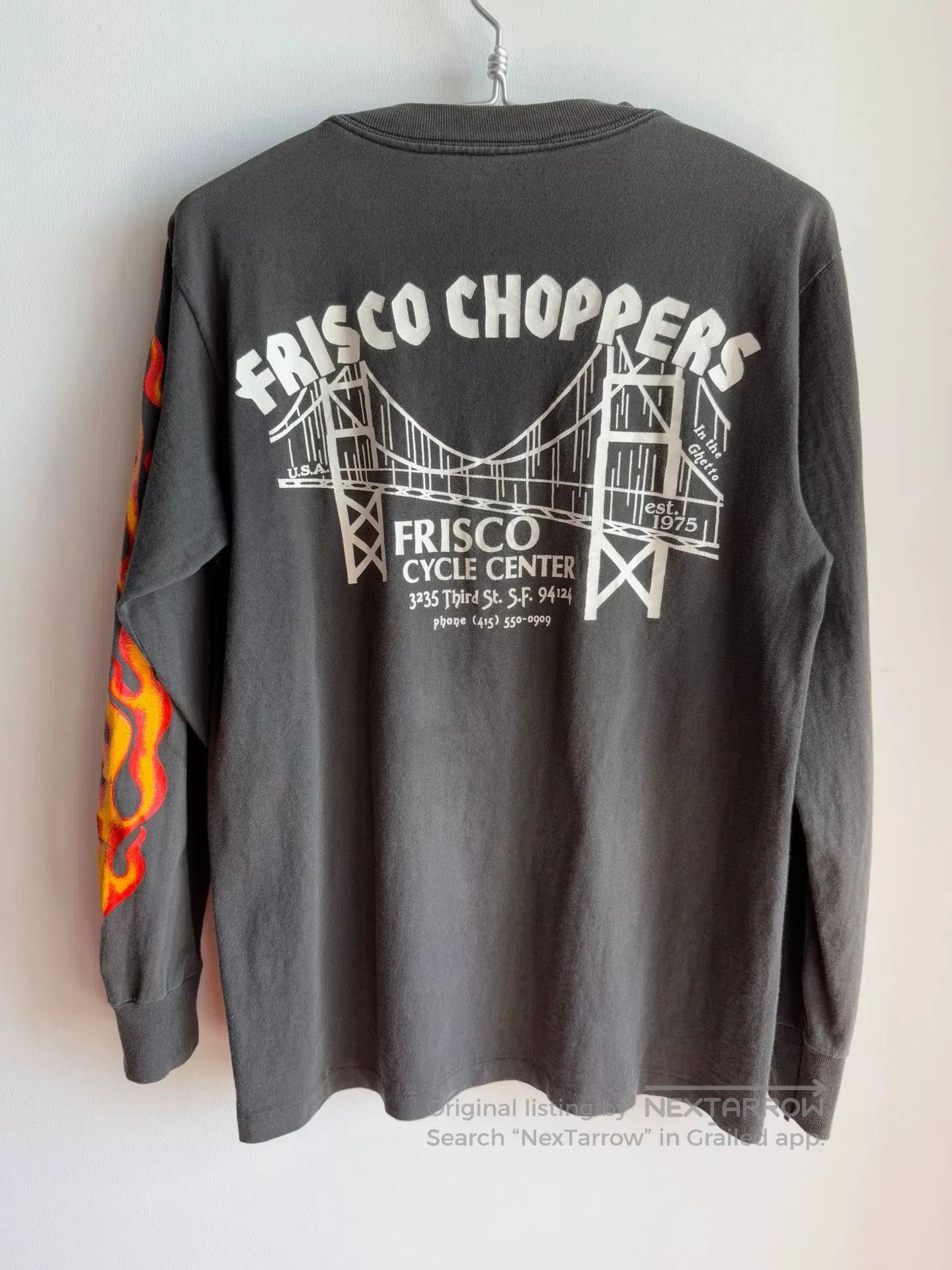 Vintage Vintage 80s Frisco Choppers Long Sleeve Tee. Size US M / EU 48-50 / 2 - 9 Thumbnail