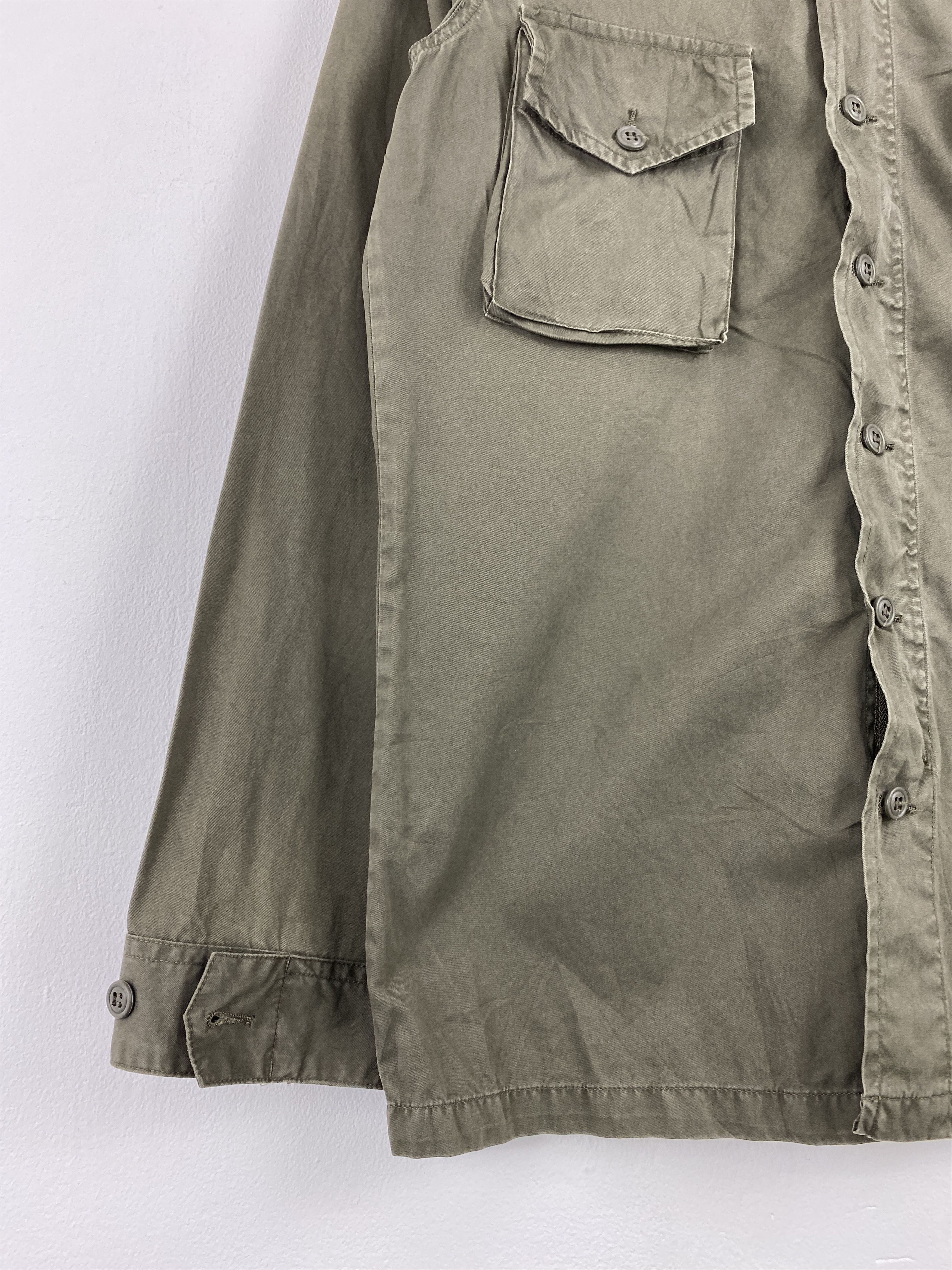 Vintage Back Number Button Ups Military Style Jacket JA0116