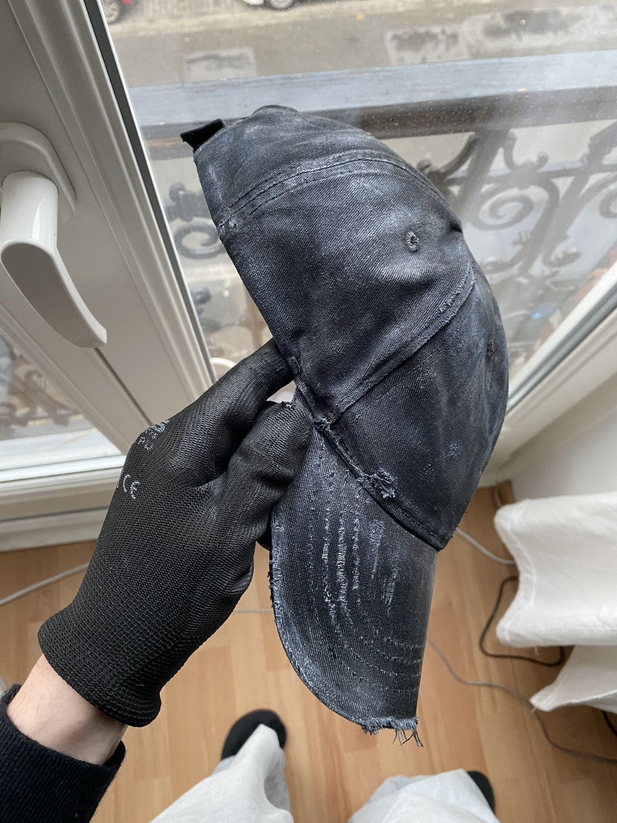 Vintage Upcycled Waxed Tactical Cap Size ONE SIZE - 4 Thumbnail