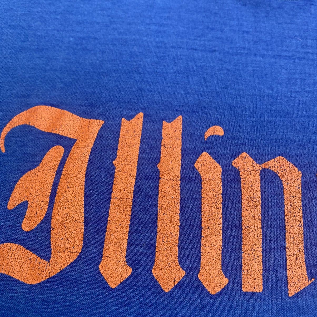 Vintage 1980s Distressed ILLINOIS Paperthin tee Size US L / EU 52-54 / 3 - 4 Thumbnail